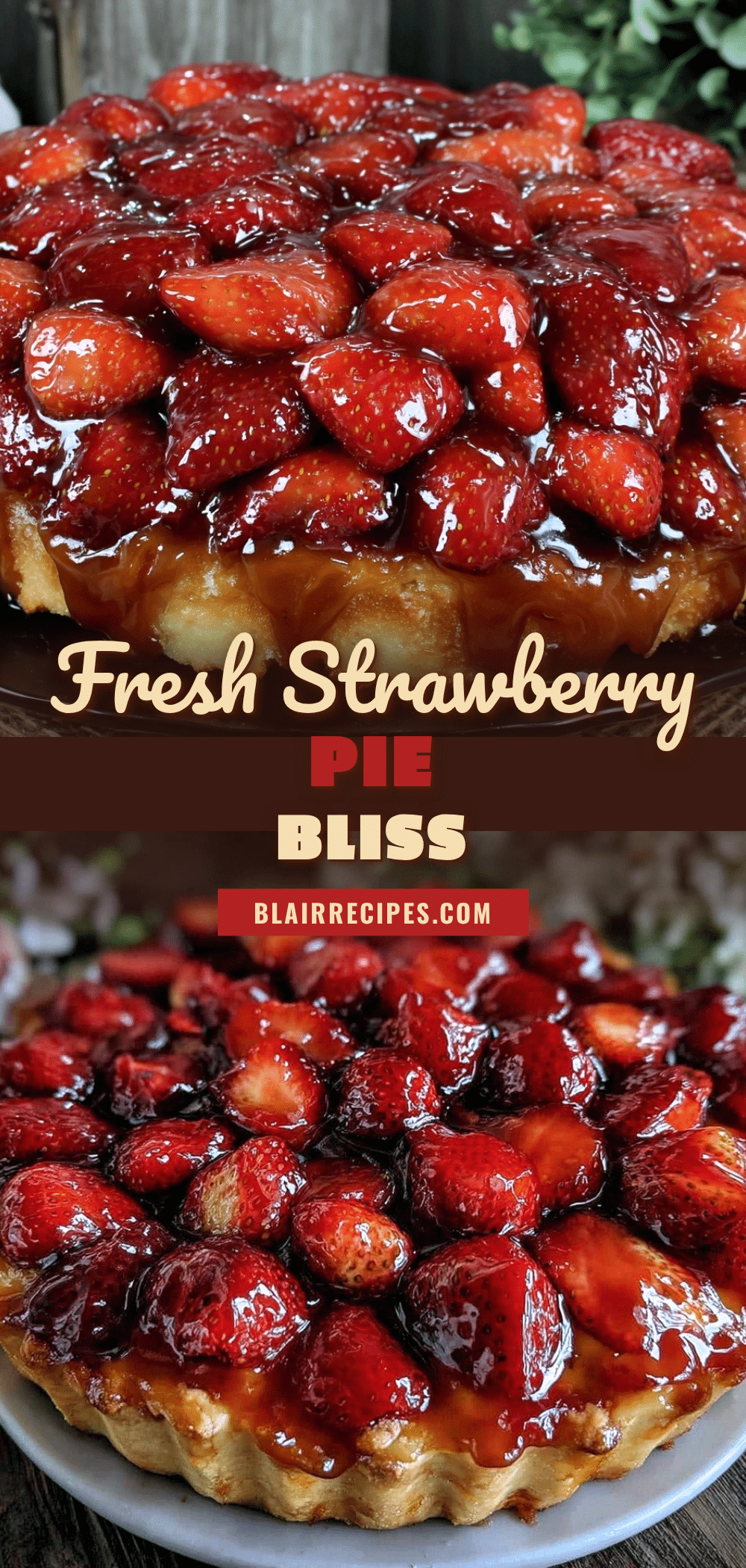 fresh strawberry pie with glaze recipe