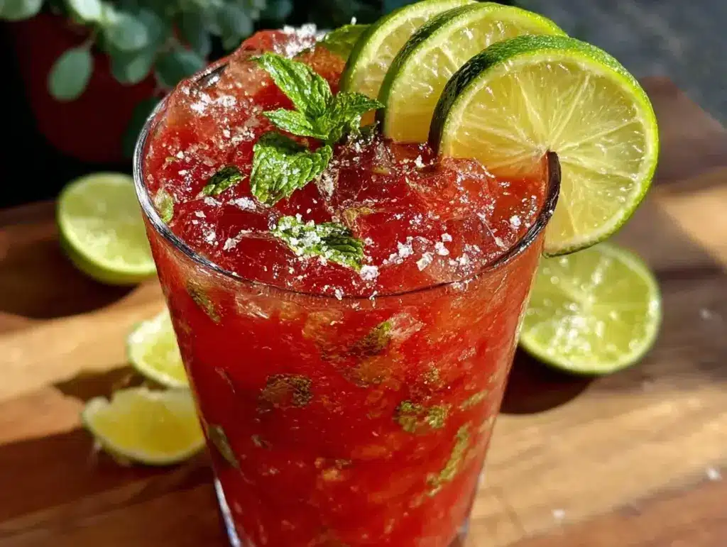 fresh watermelon agua fresca recipe - featured image