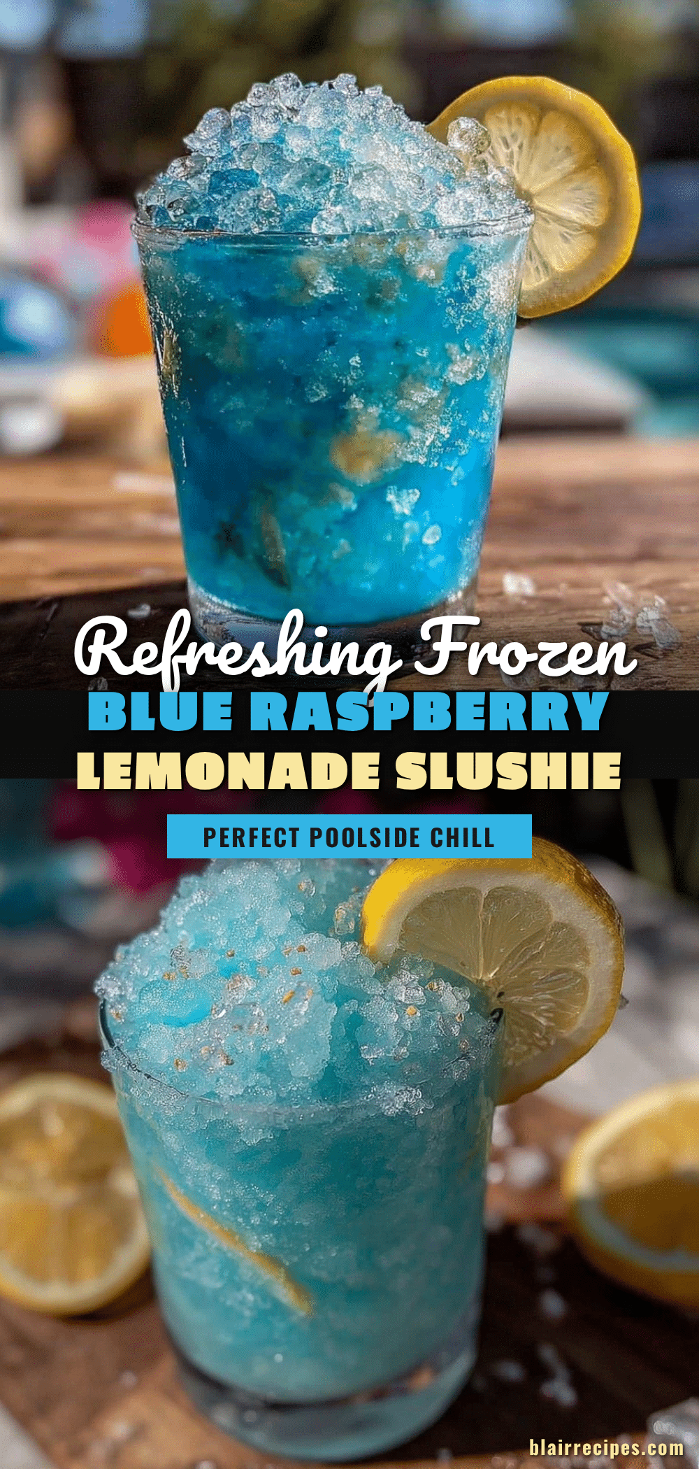frozen blue raspberry lemonade slushie recipe