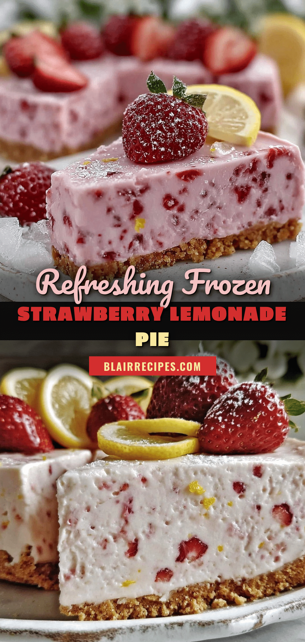 frozen strawberry lemonade pie recipe