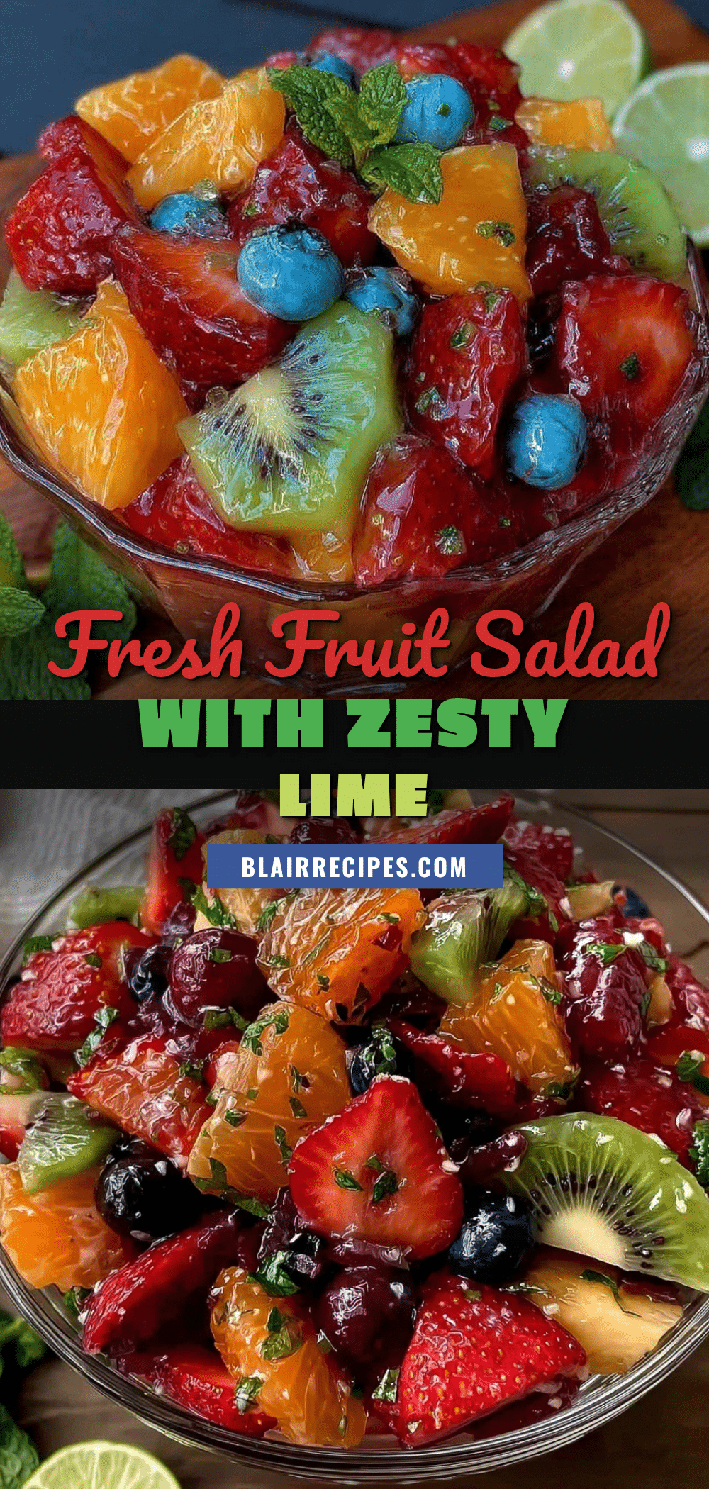 fruit salad with honey lime dressing recipe