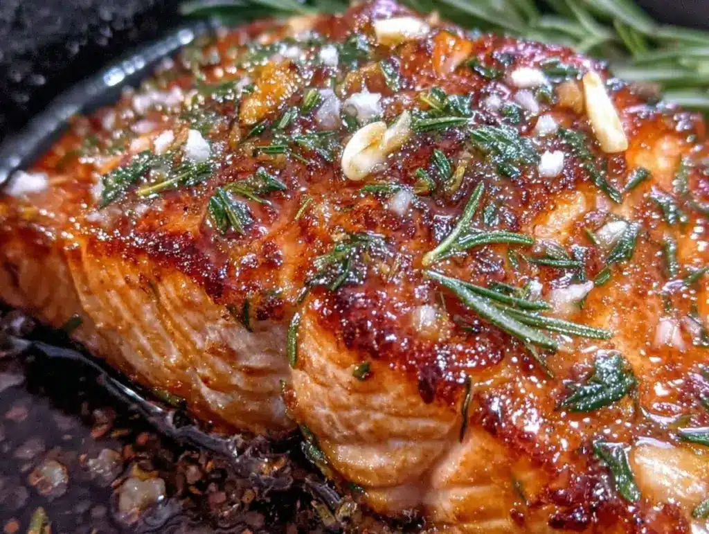 garlic butter salmon - featured image