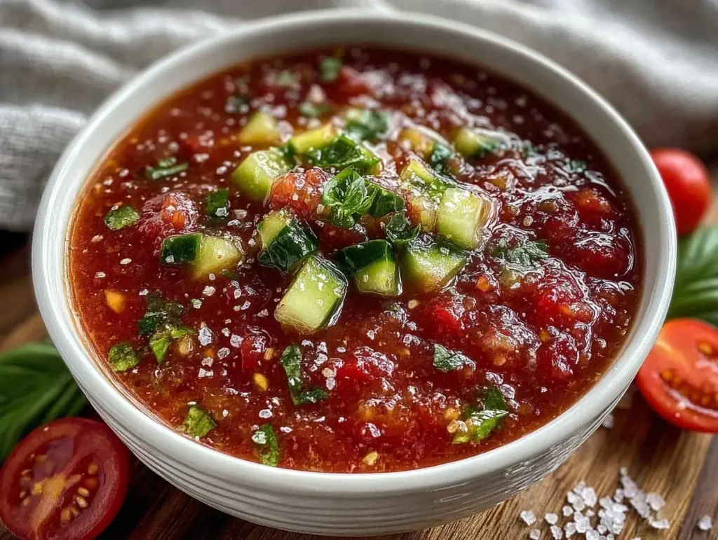 gazpacho from fresh tomatoes - featured image