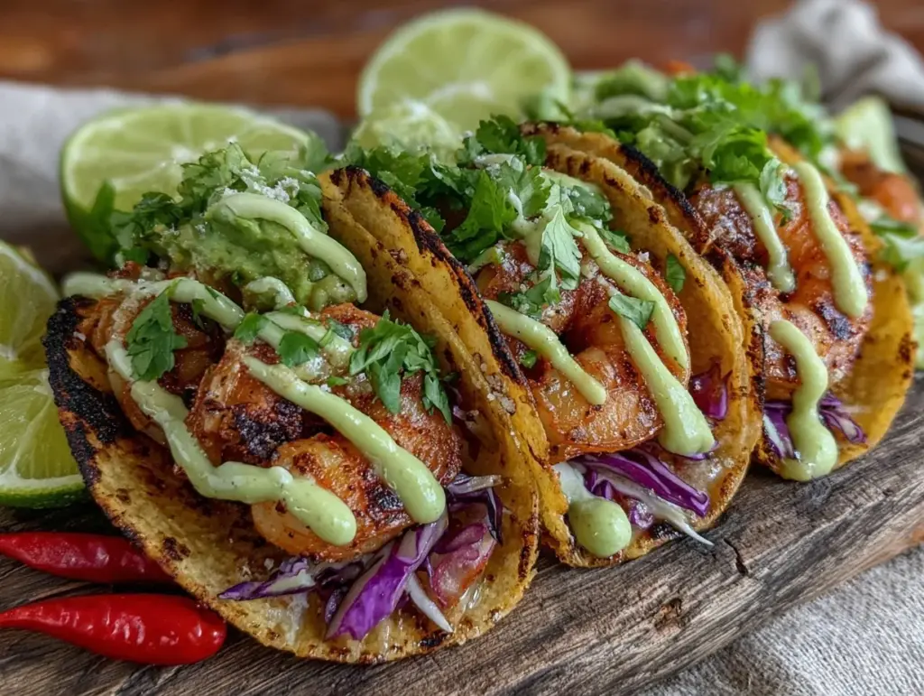 griddle shrimp tacos - featured image