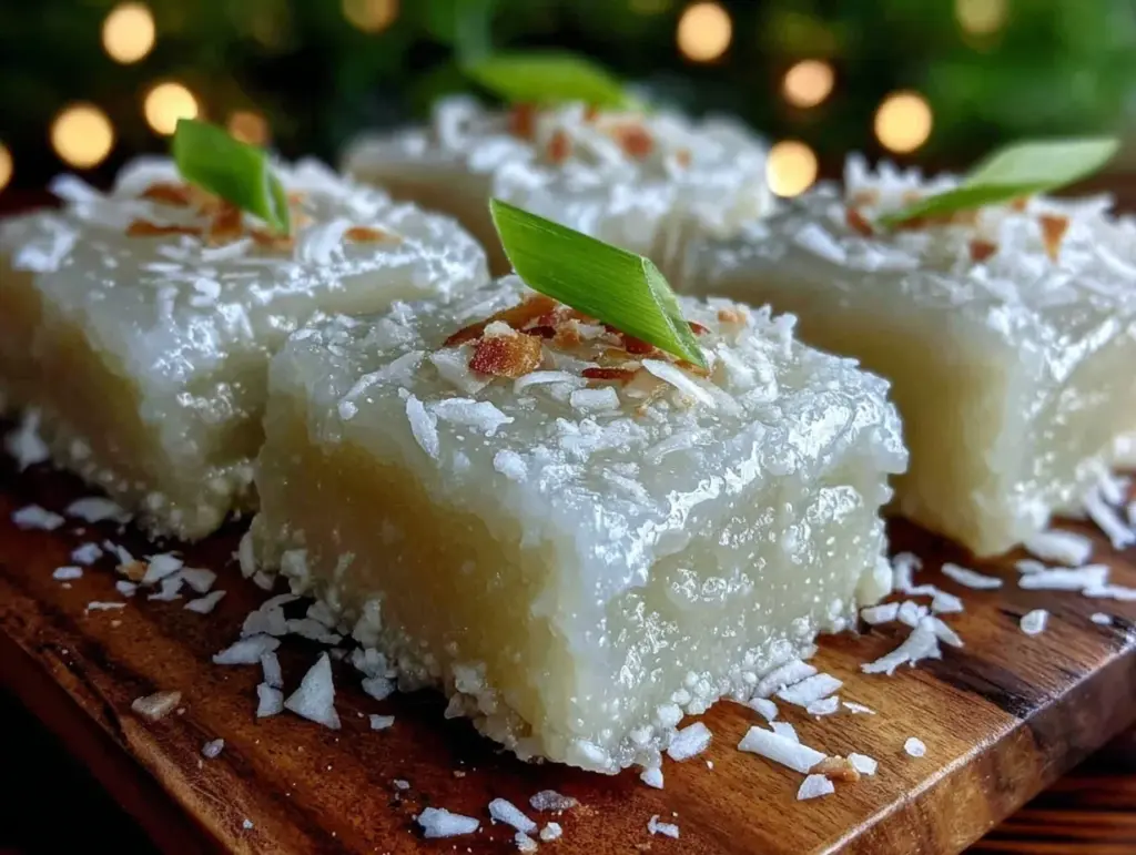 Hawaiian Haupia Coconut Pudding Squares - featured image