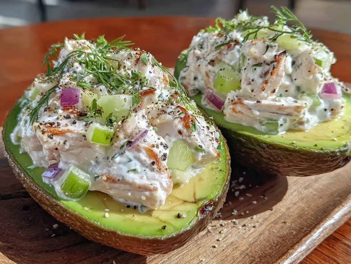Healthy Greek Yogurt Chicken Salad preparation steps