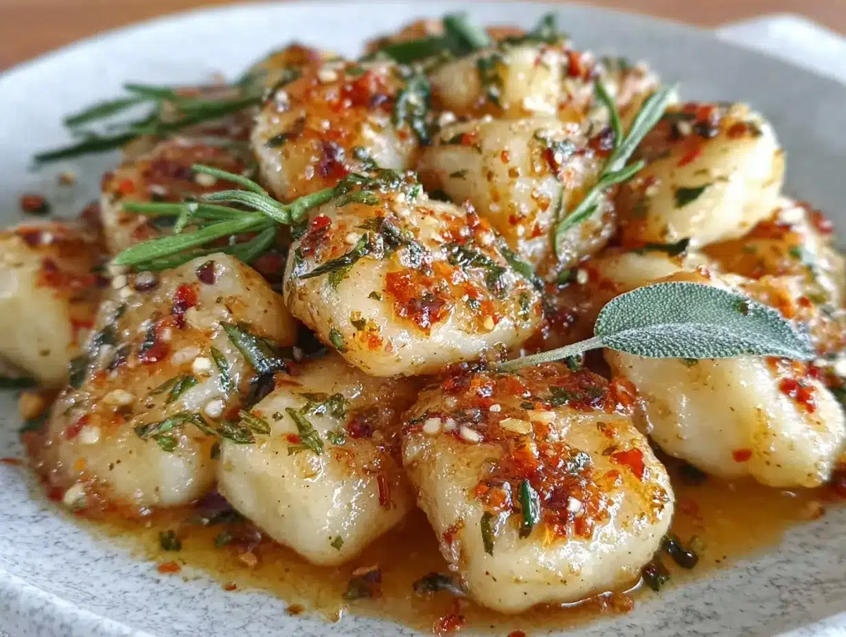 homemade gnocchi with brown butter and sage preparation steps