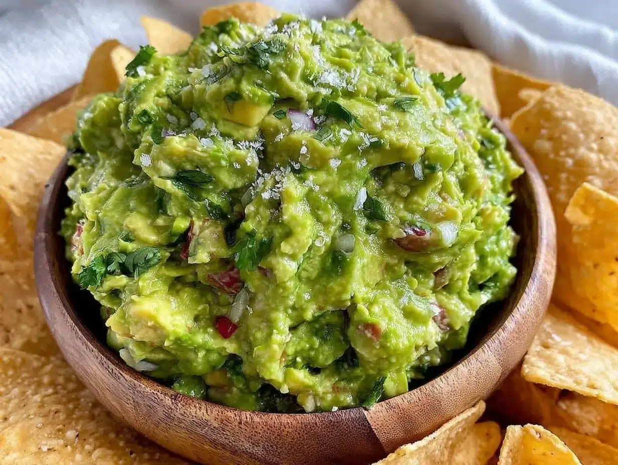 homemade guacamole recipe for a crowd preparation steps