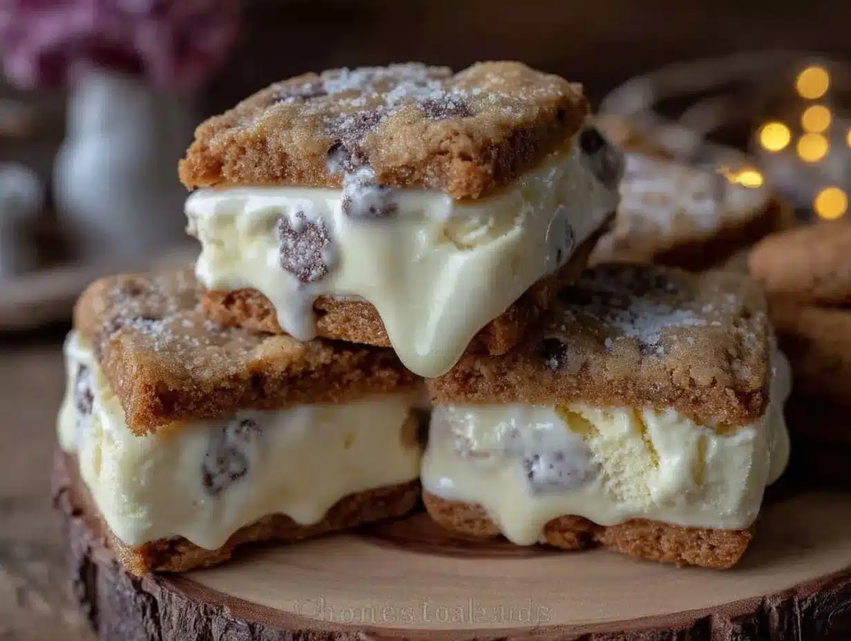 homemade ice cream sandwiches preparation steps