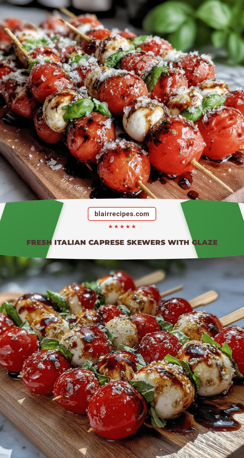Italian Insalata Caprese Skewers recipe