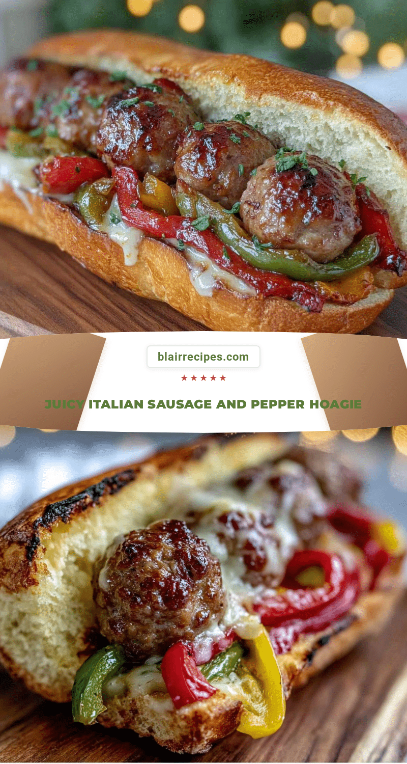 Italian Sausage and Pepper Grilled Hoagie recipe