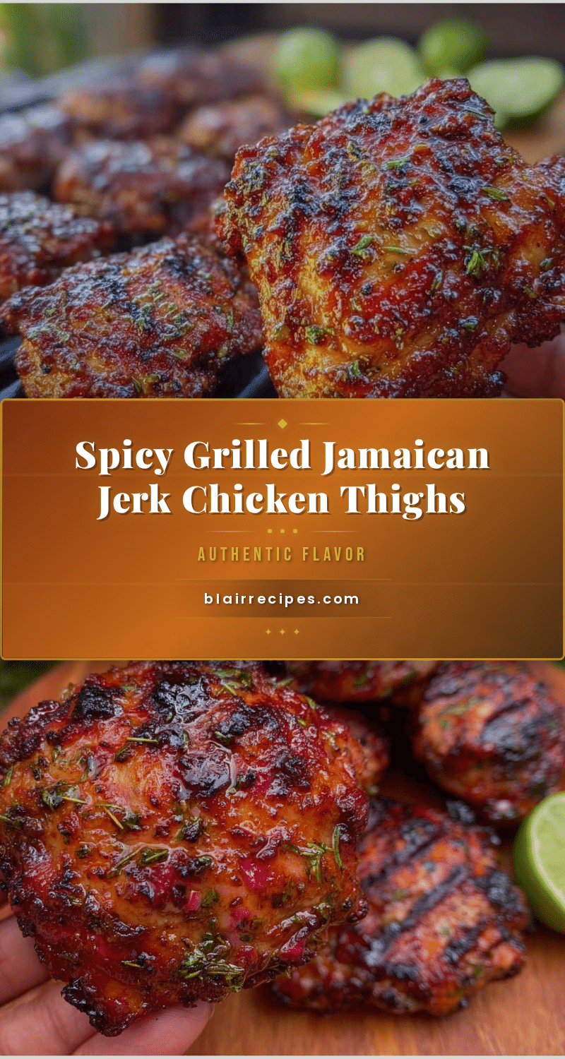 Jamaican jerk chicken thighs recipe