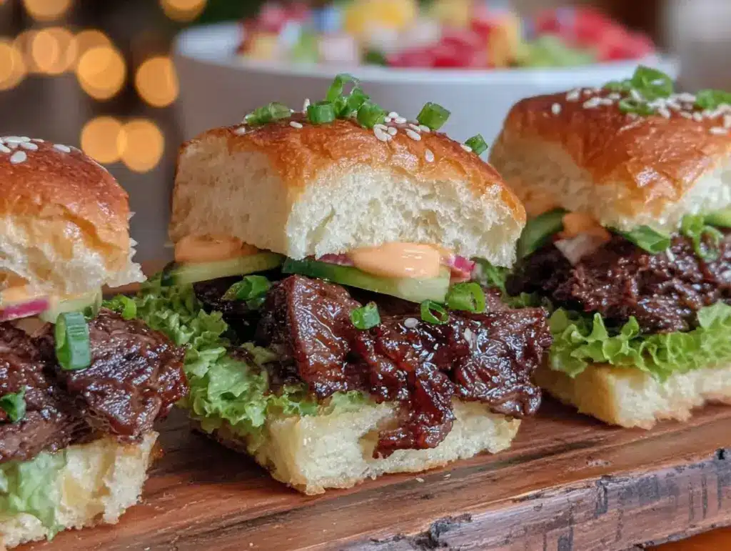 korean bbq bulgogi sliders - featured image