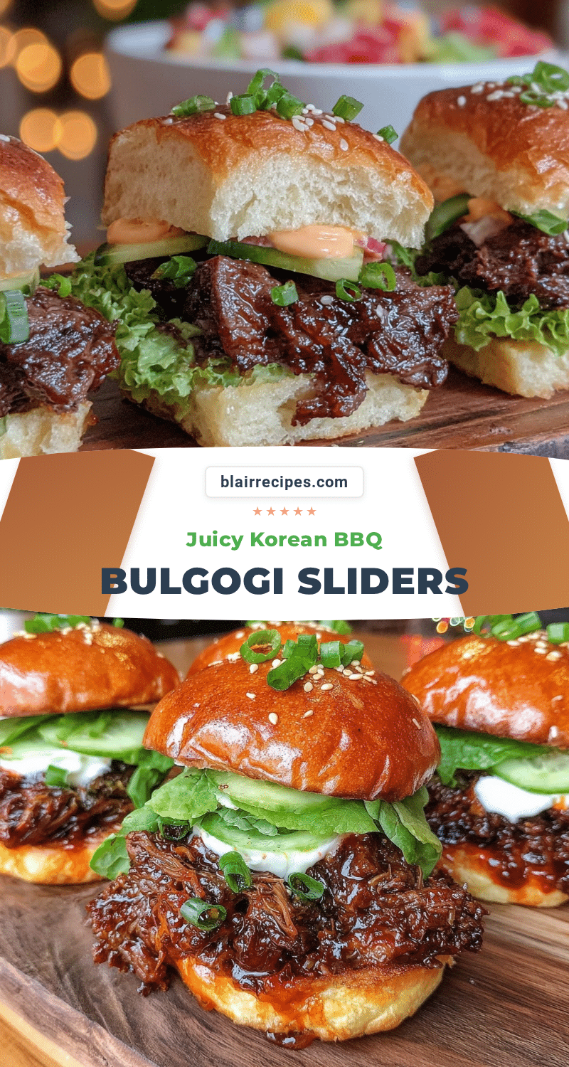 korean bbq bulgogi sliders recipe