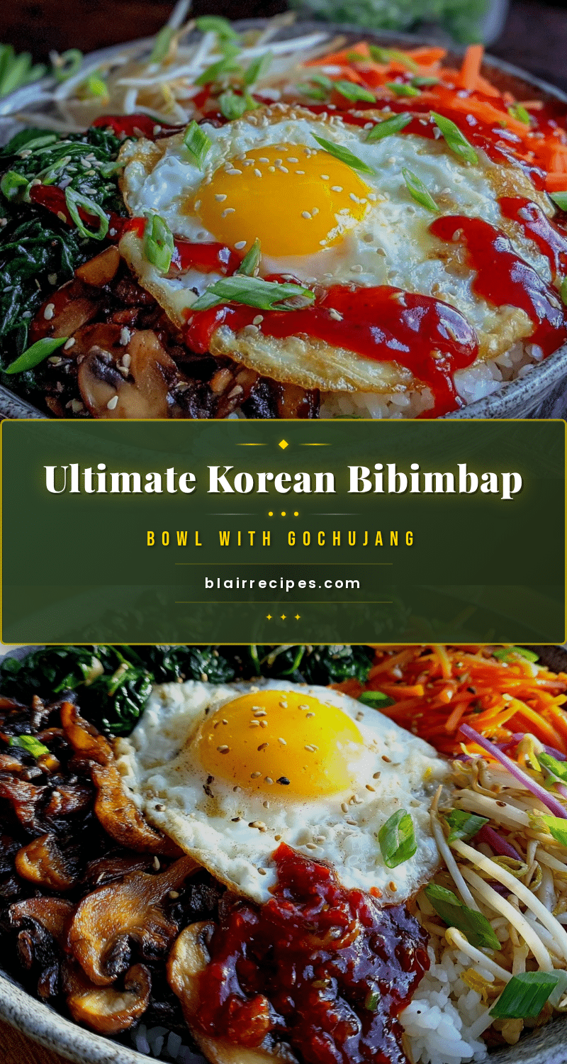 Korean bibimbap bowl recipe