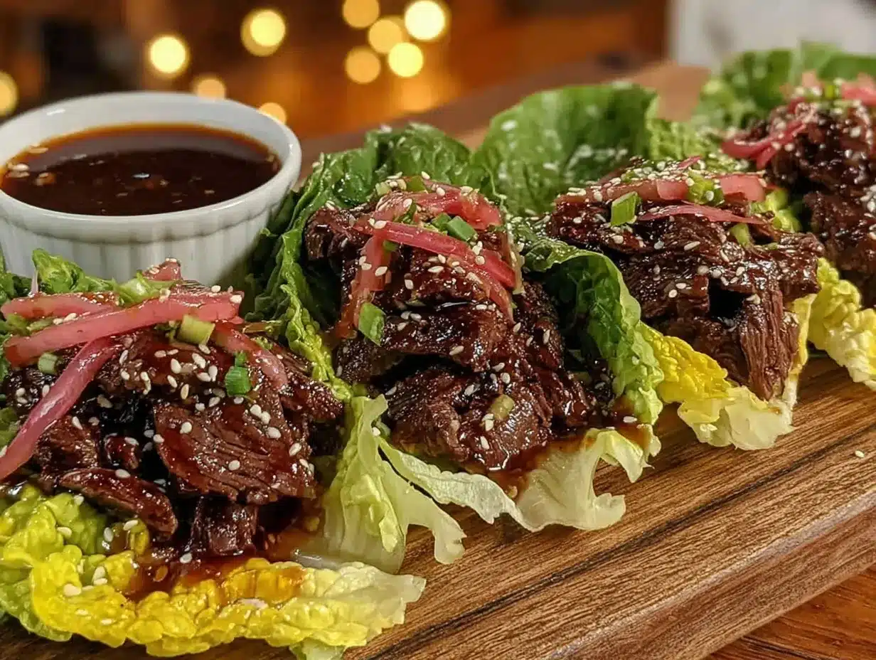 korean bulgogi beef lettuce wraps preparation steps
