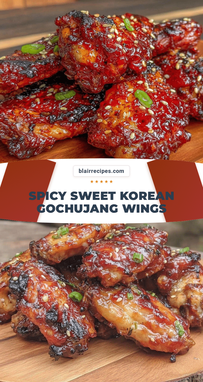 Korean gochujang grilled chicken wings recipe