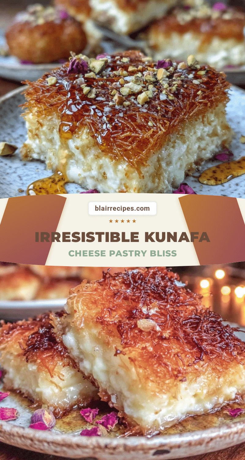 kunafa cheese pastry recipe