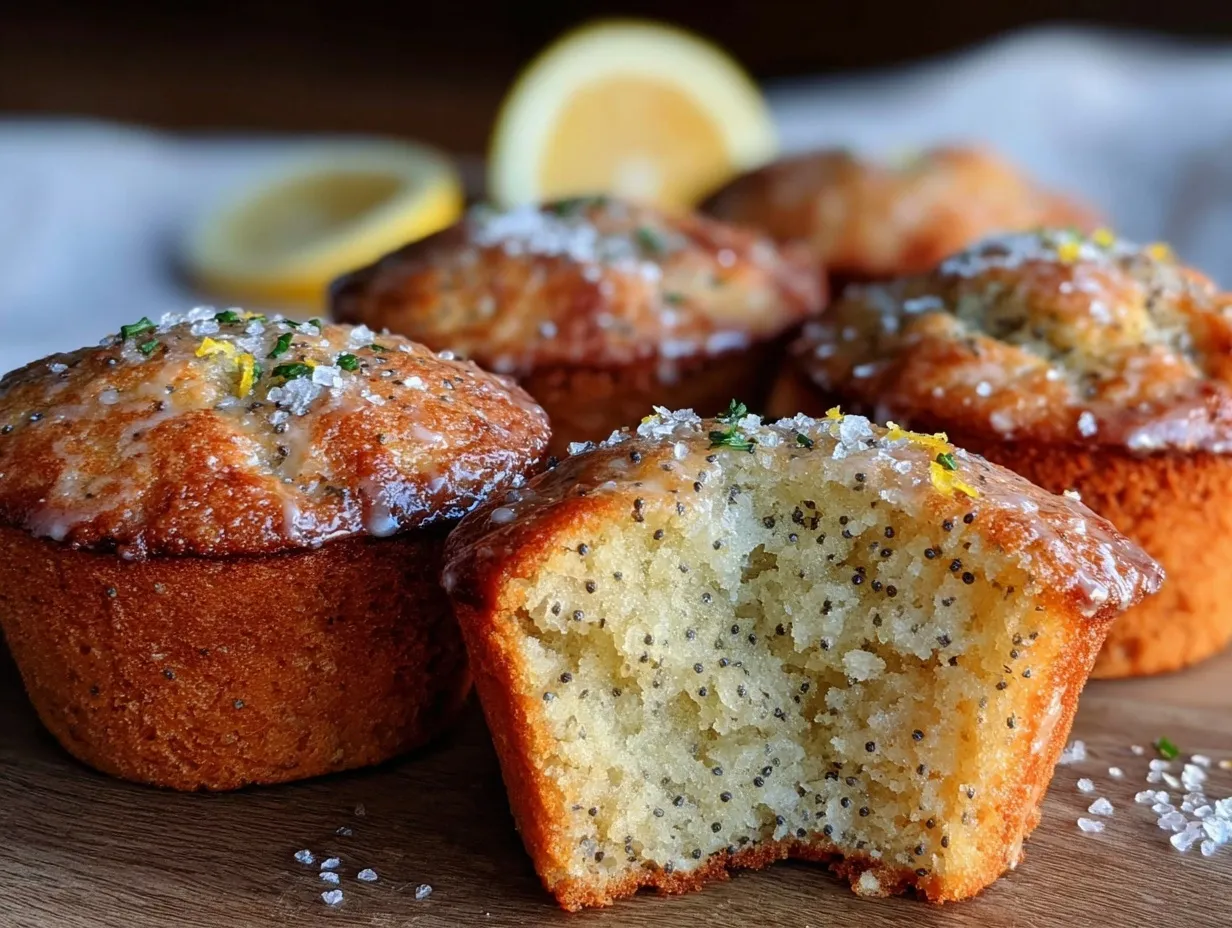 lemon poppy seed muffins preparation steps