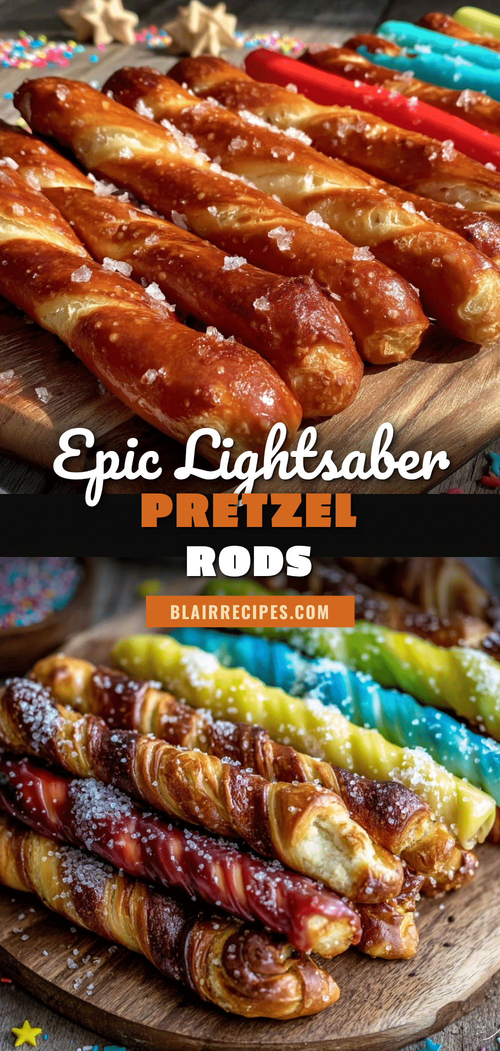 lightsaber pretzel rods recipe