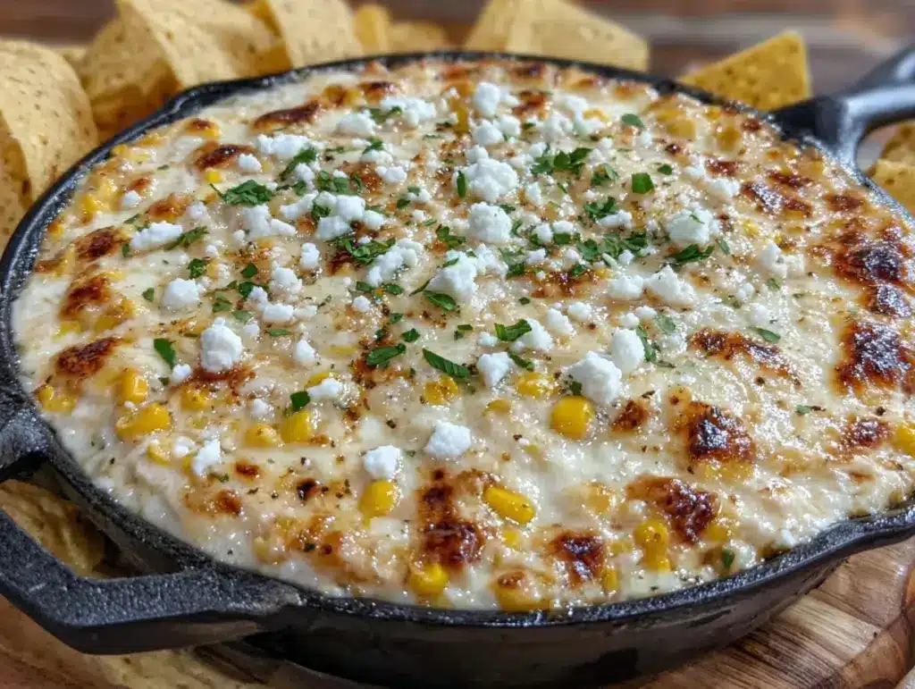 mexican street corn dip - featured image