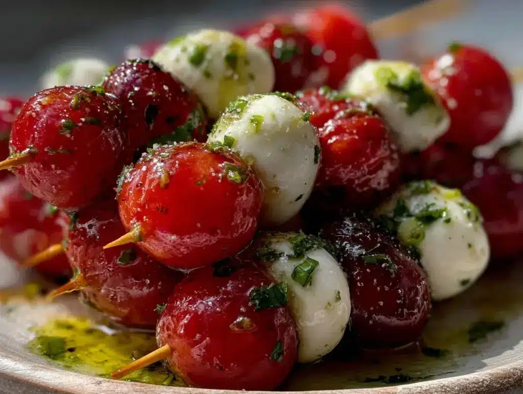 mini Caprese skewers - featured image