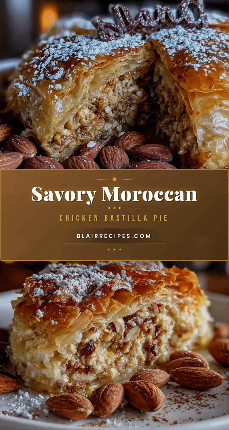 Moroccan chicken bastilla pie recipe