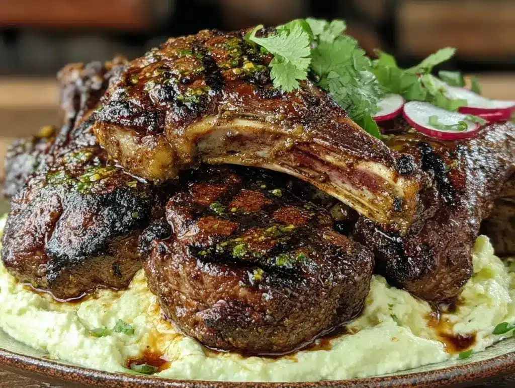 Moroccan grilled lamb chops - featured image