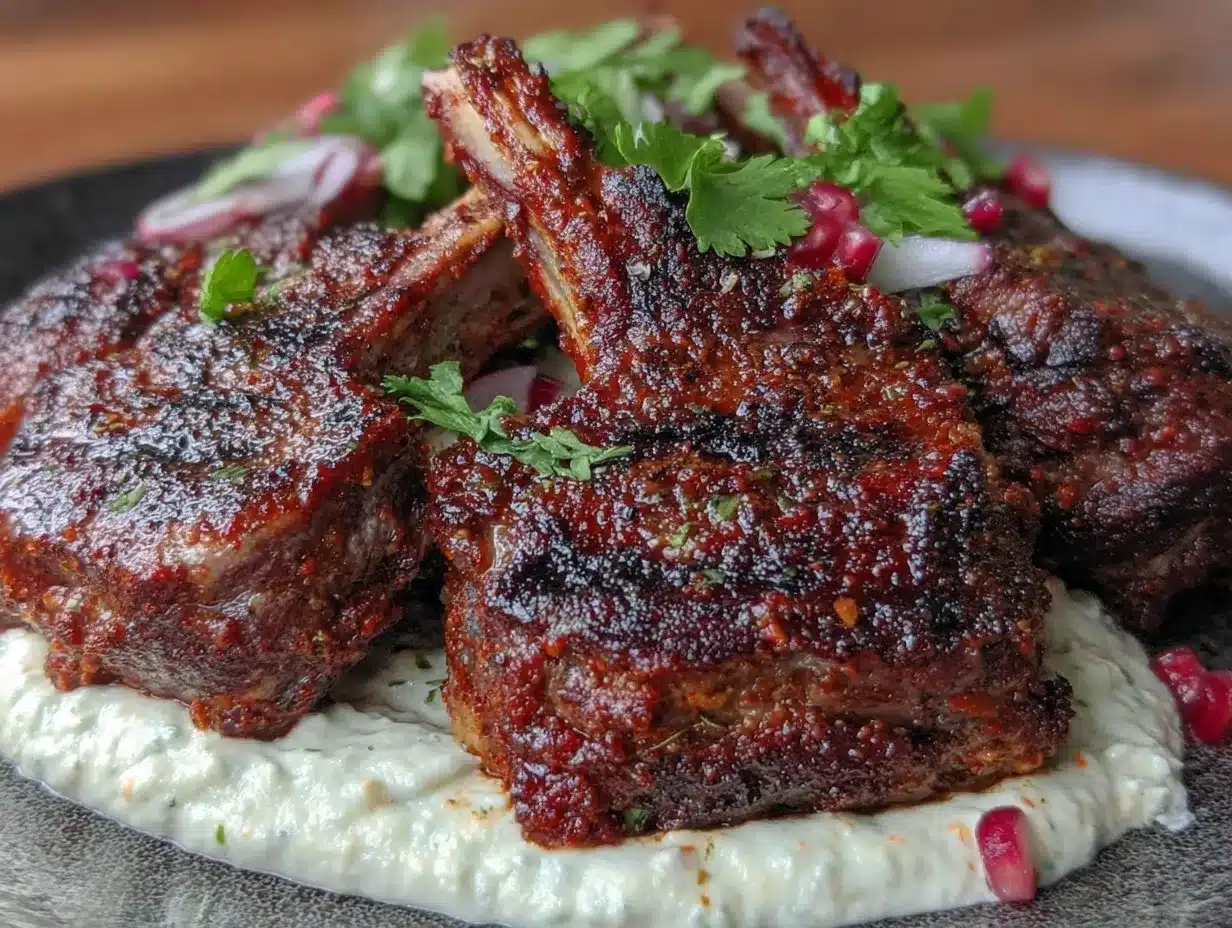 Moroccan grilled lamb chops preparation steps