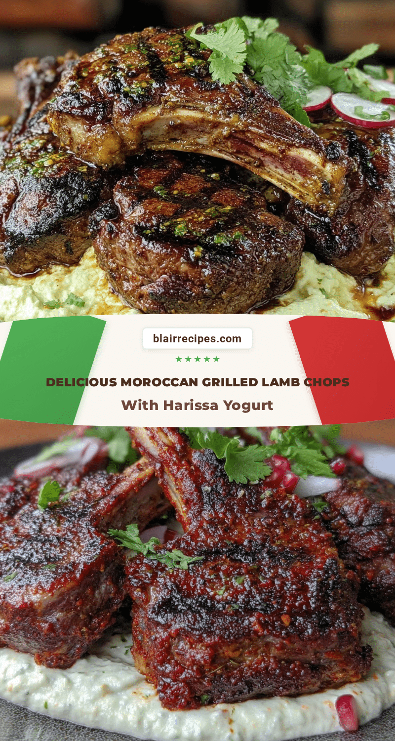 Moroccan grilled lamb chops recipe