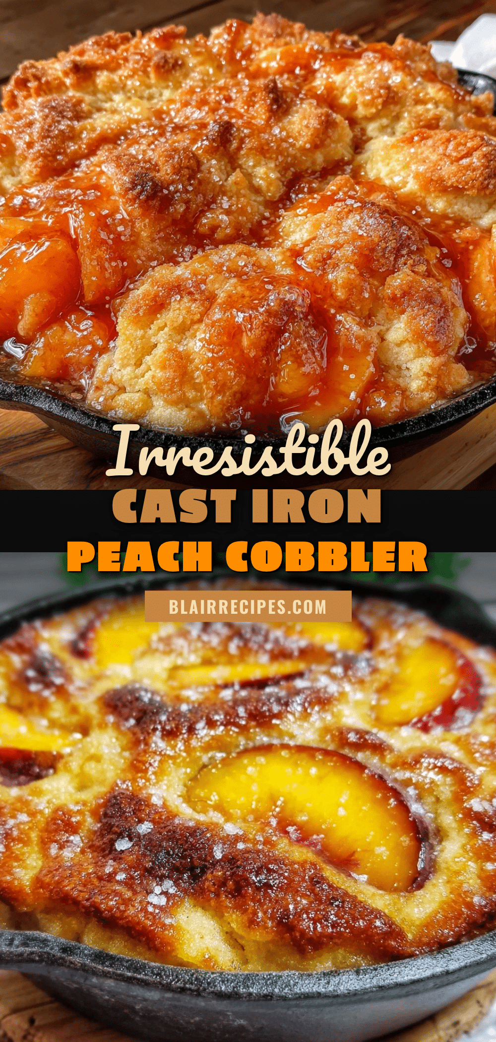 peach cobbler in cast iron recipe