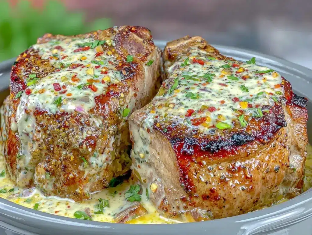ranch pork chops crockpot recipe - featured image