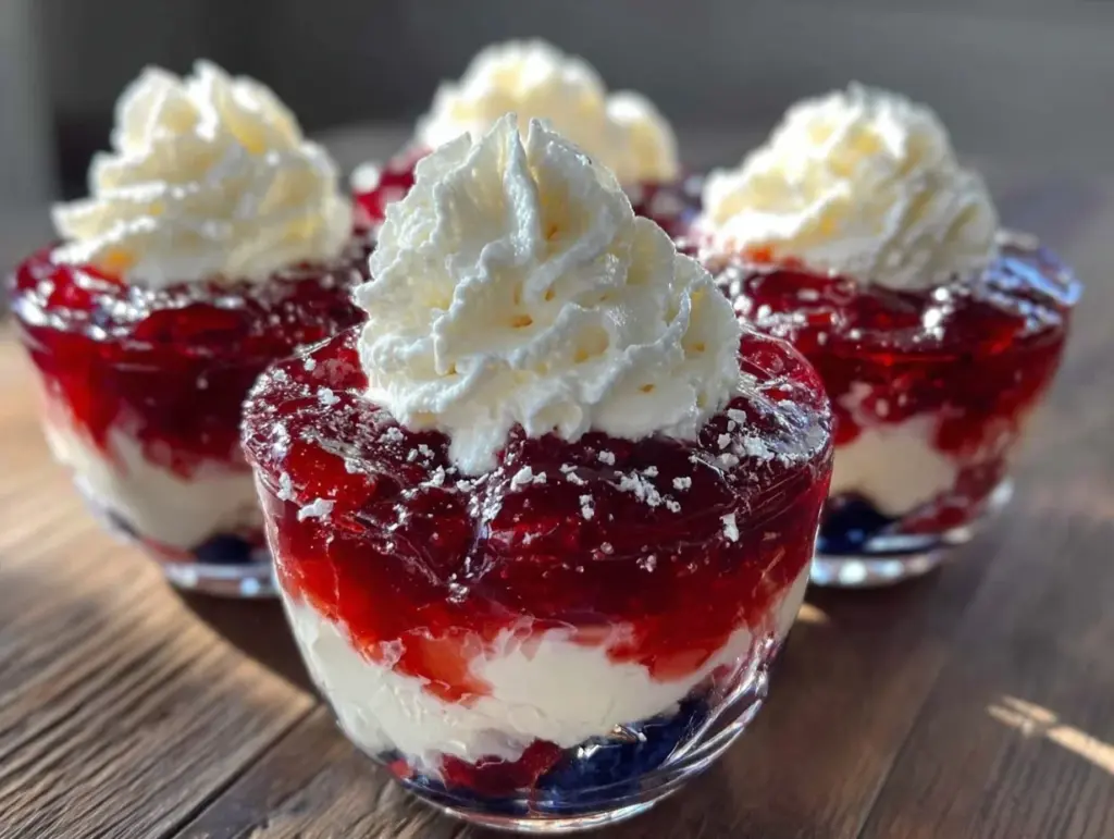 red white blue jello cups - featured image