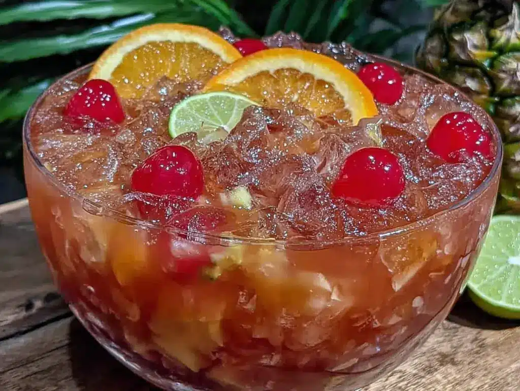 Refreshing Rum Punch Bowl - featured image