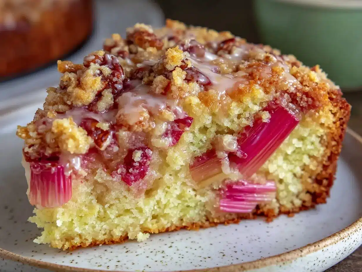 rhubarb coffee cake preparation steps