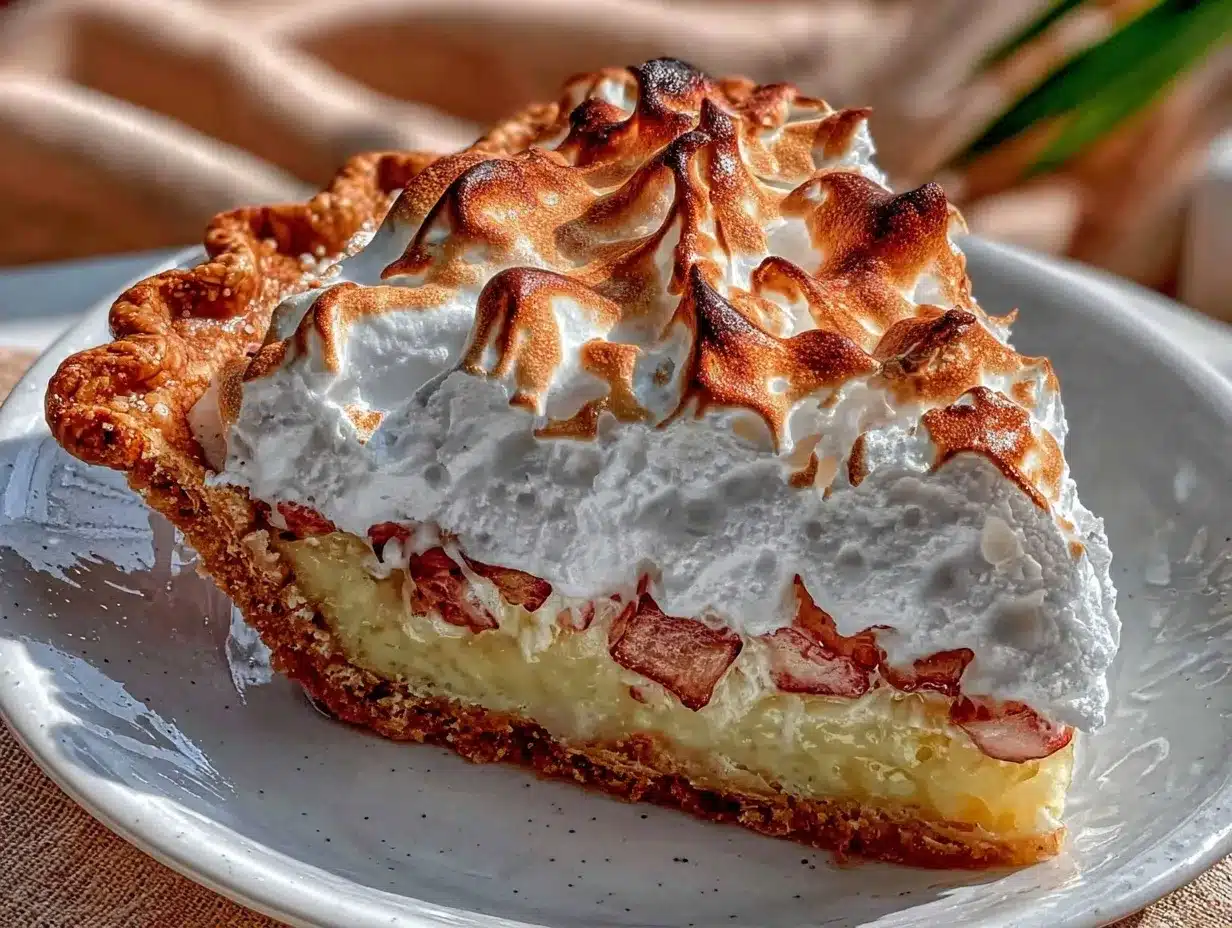 rhubarb custard pie preparation steps