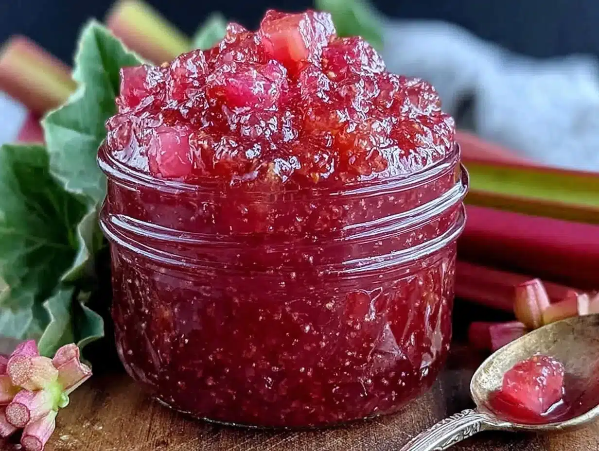 rhubarb jam without pectin preparation steps