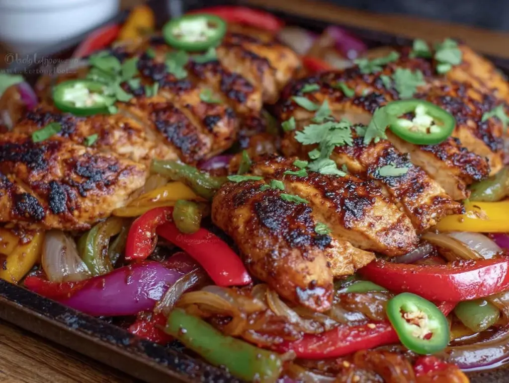 sheet pan fajitas for two - featured image
