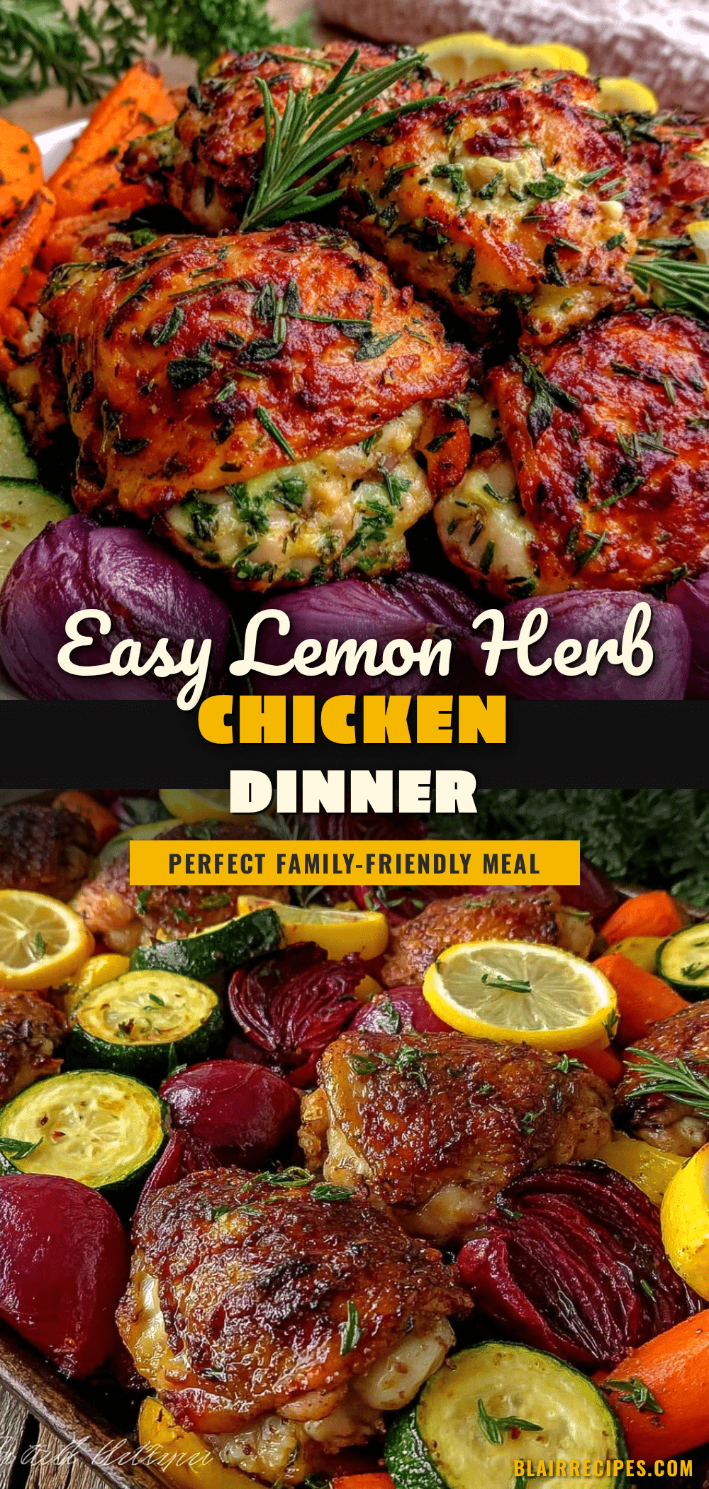 sheet pan lemon herb chicken and veggies recipe
