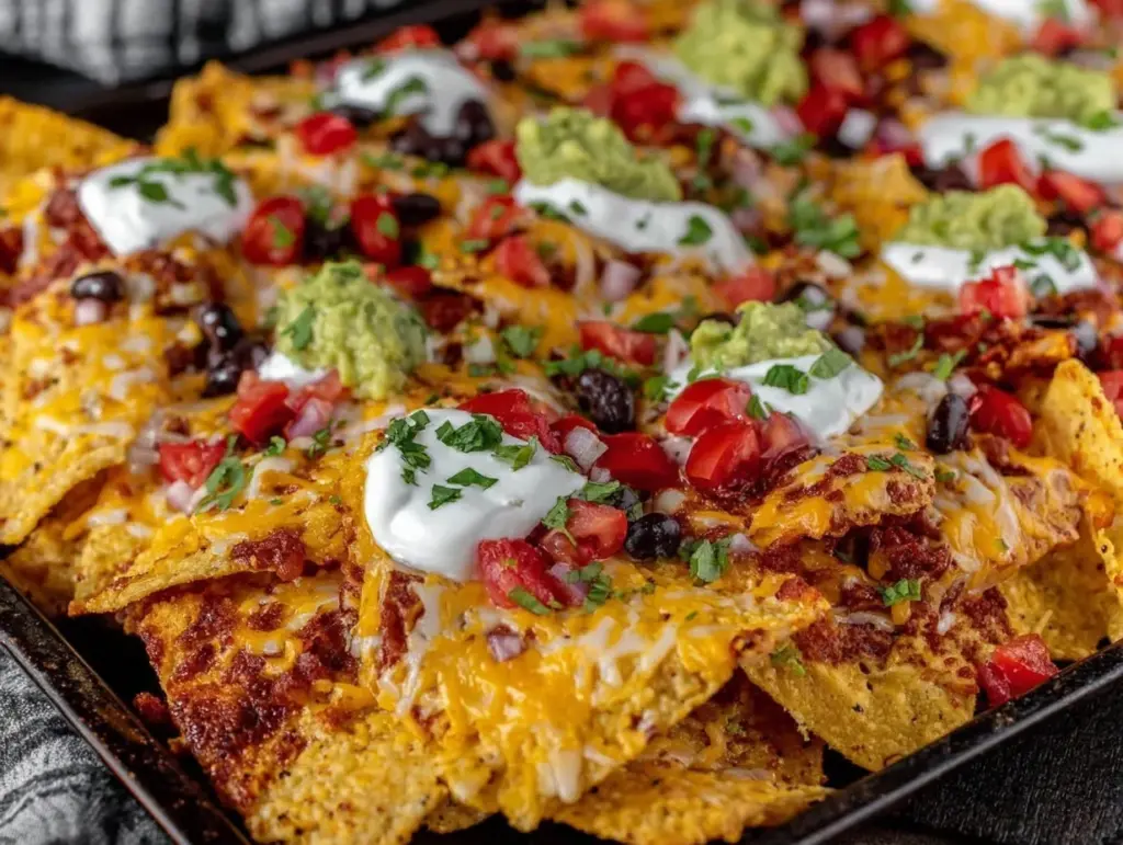 sheet pan nachos recipe - featured image