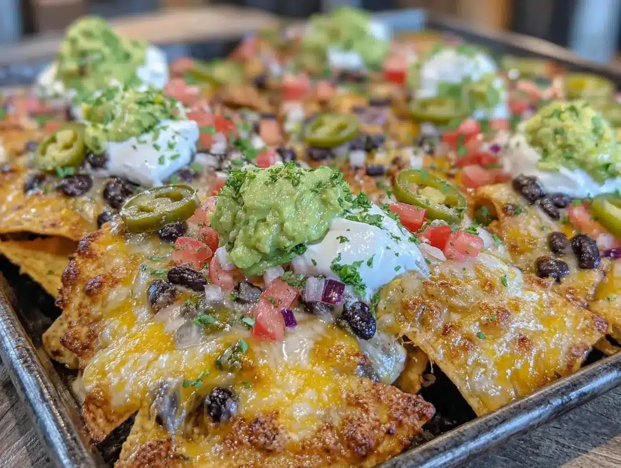 sheet pan nachos recipe preparation steps