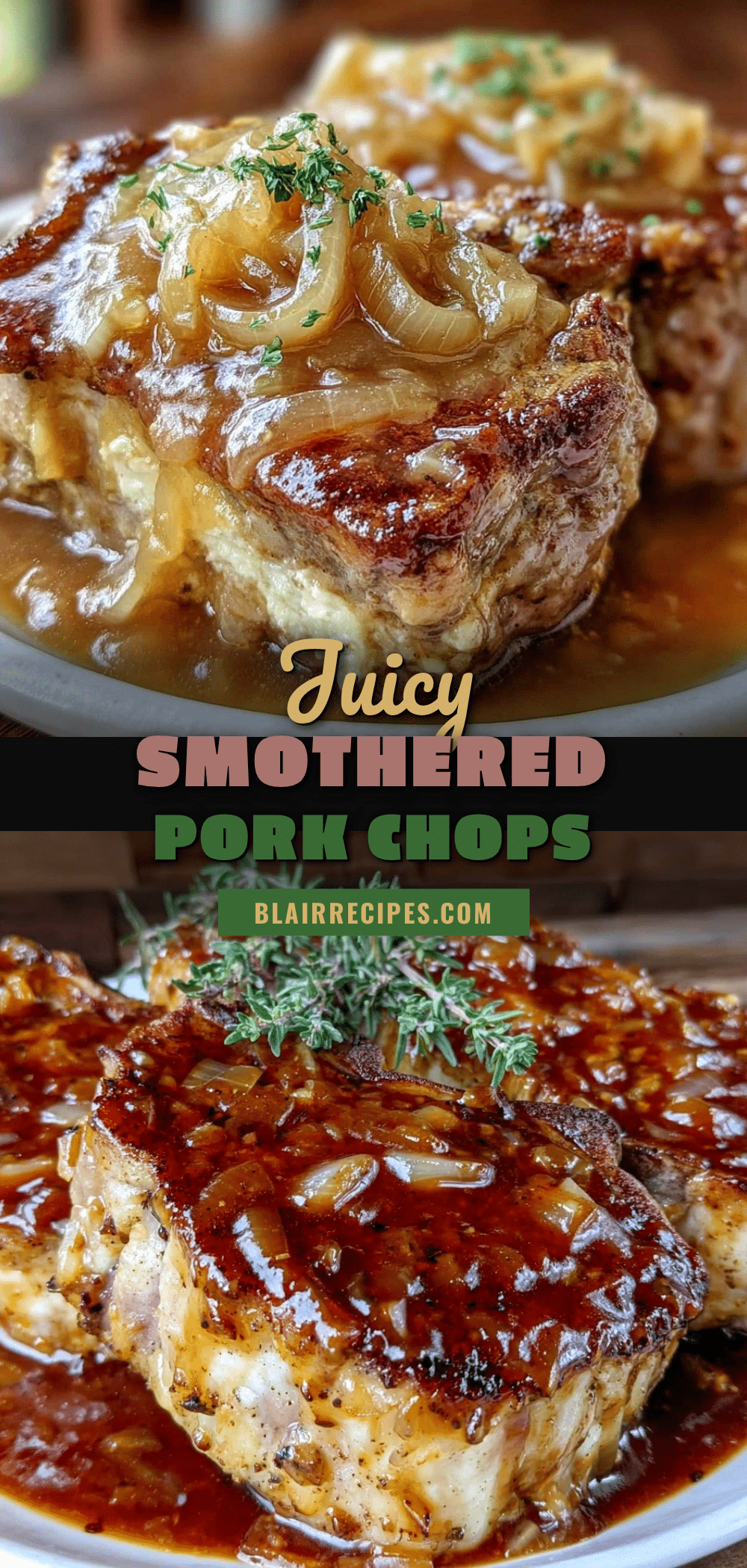 smothered pork chops with onion gravy recipe