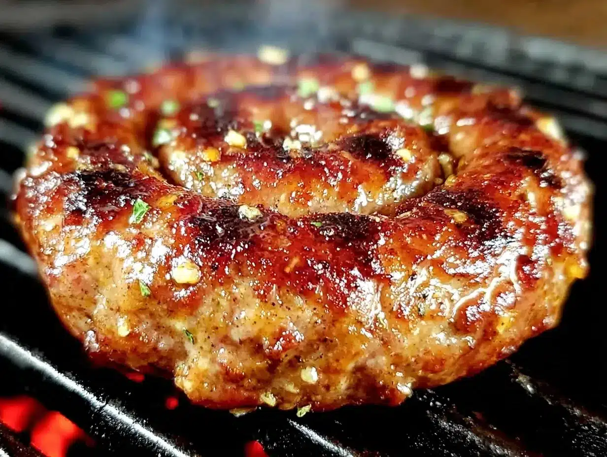 South African braai boerewors sausage coil preparation steps