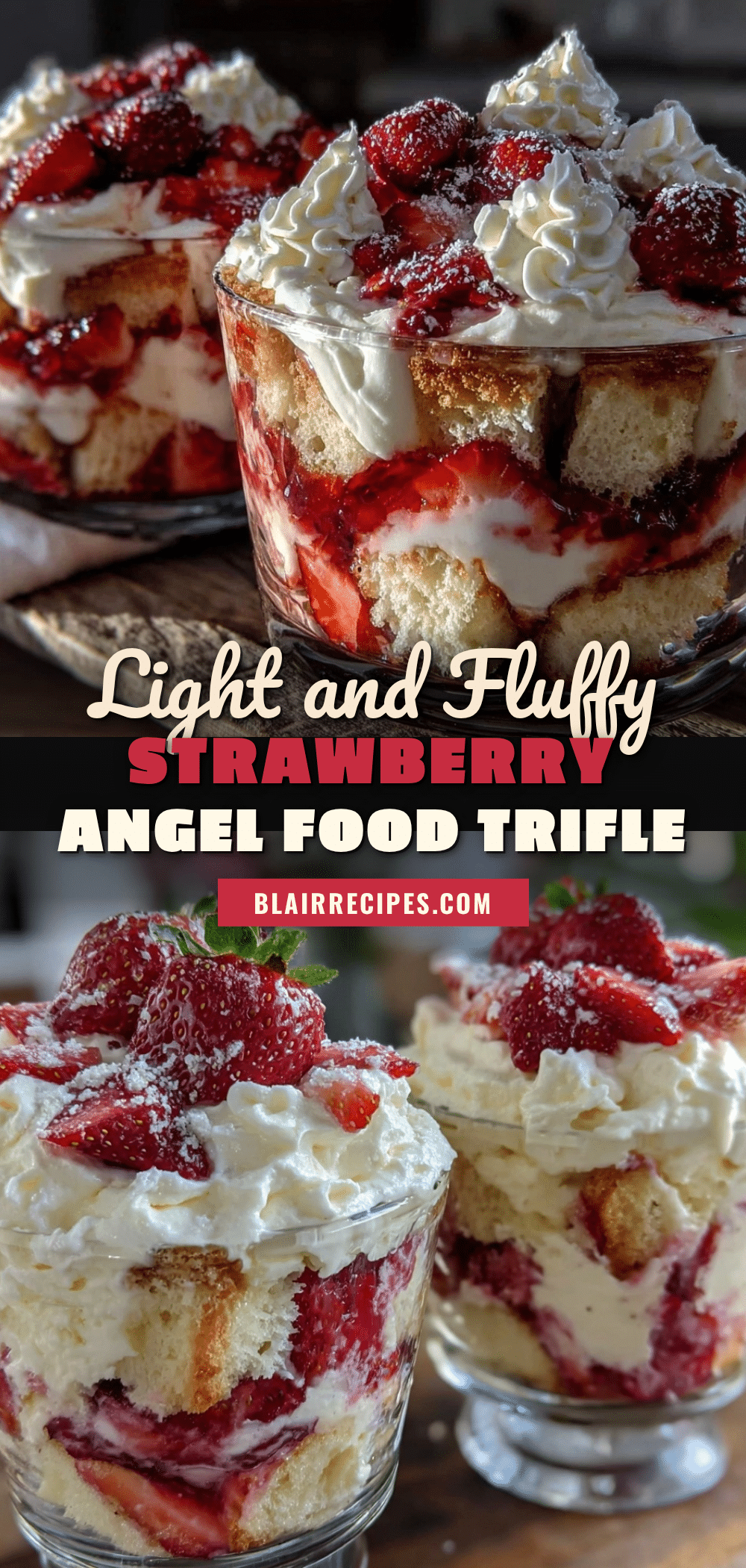 strawberry angel food cake trifle recipe