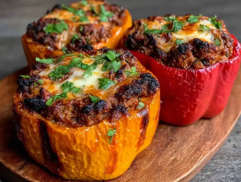 stuffed bell peppers without rice - featured image