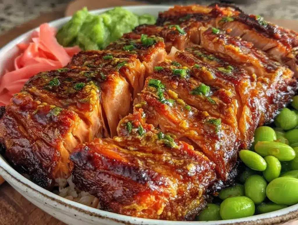 teriyaki salmon bowl - featured image