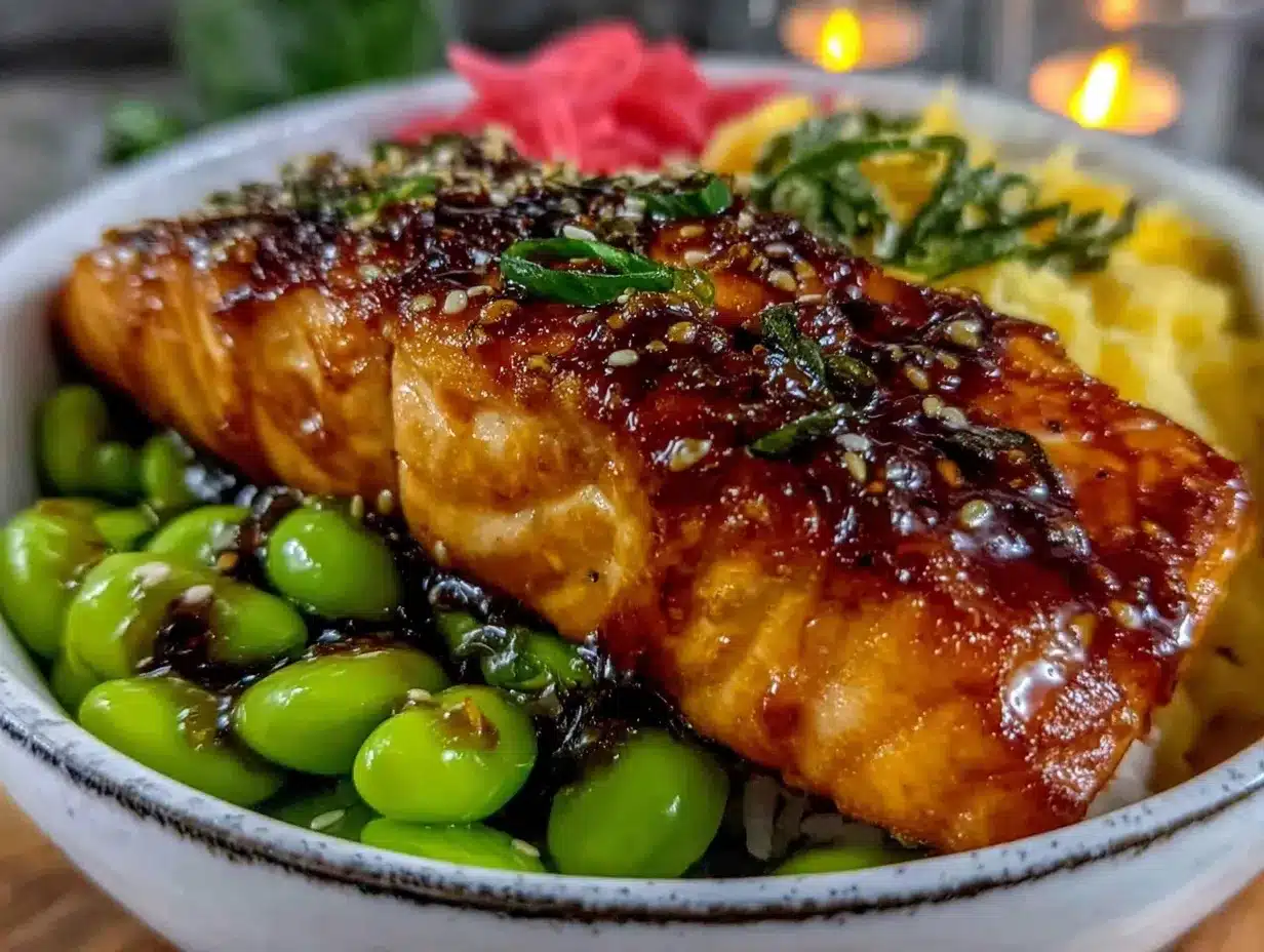 teriyaki salmon bowl preparation steps