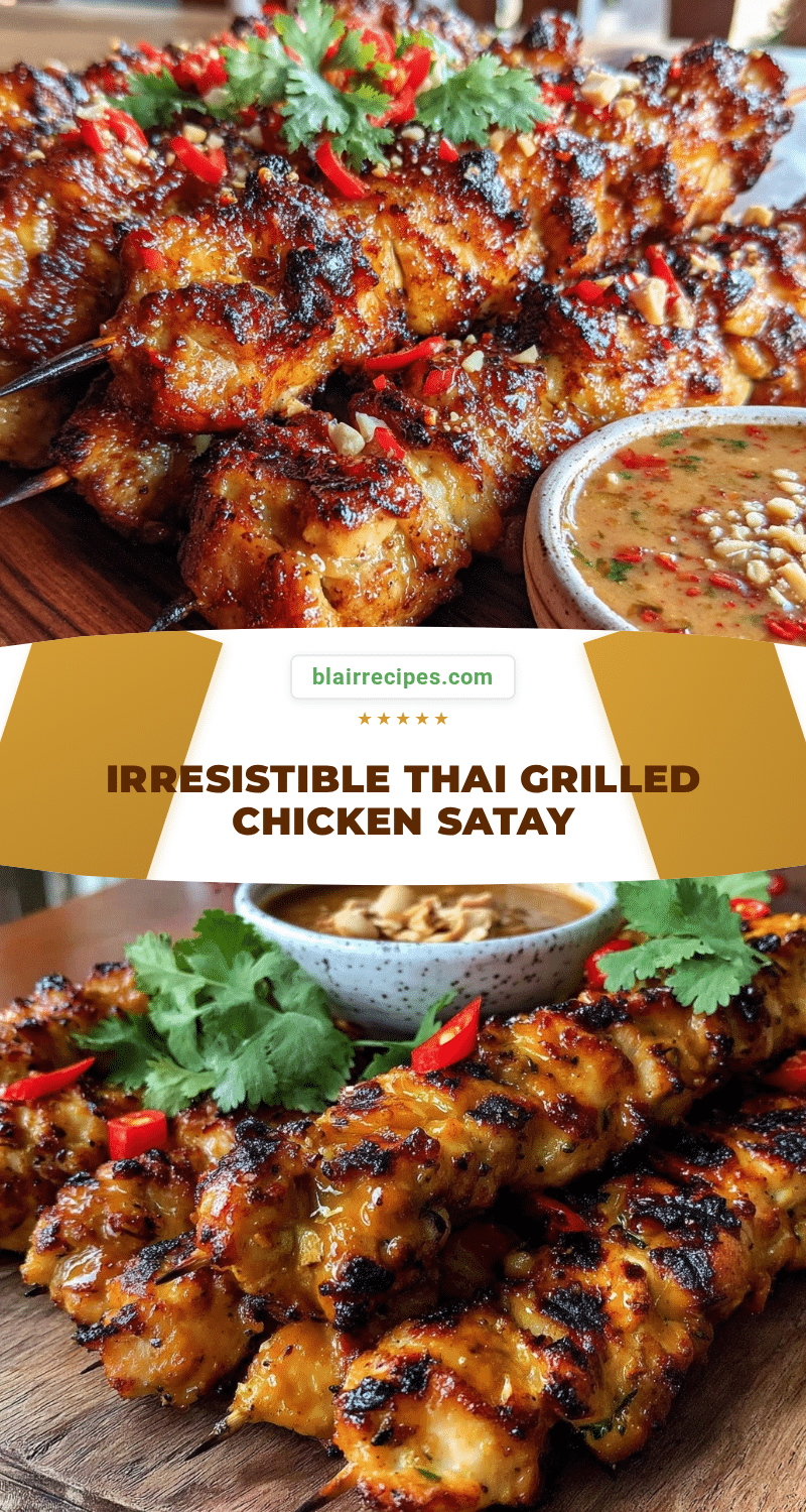 thai grilled chicken satay skewers recipe