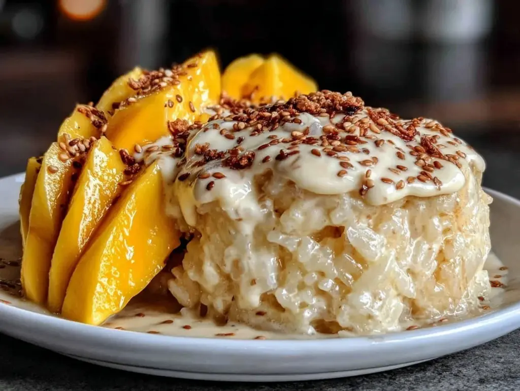 thai mango sticky rice - featured image