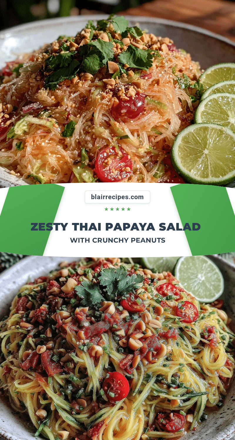 Thai Papaya Salad Som Tam recipe
